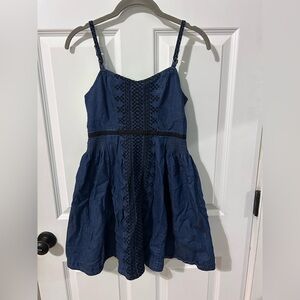 Free People Navy Blue Casual Dress